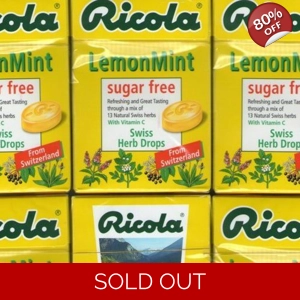 Ricola Lemon Mint Sugar Free Swiss Herb Drops